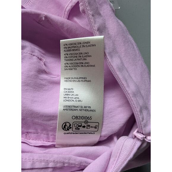 NWT Maeve The Colette Ruffle-hem Cropped Wide-leg Pants Sz 24Tall Lilac #8B507 - Picture 11 of 12